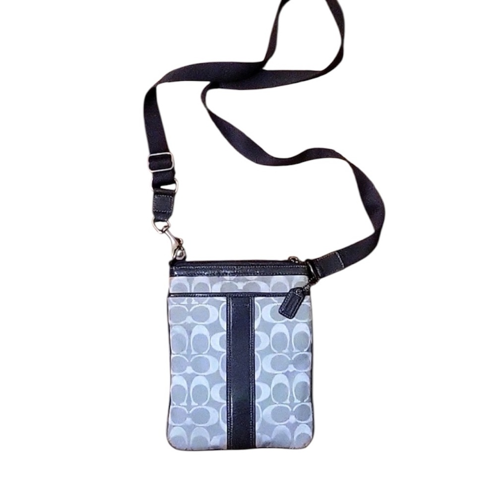 Coach Crossbody Legacy Gray Silver Bag